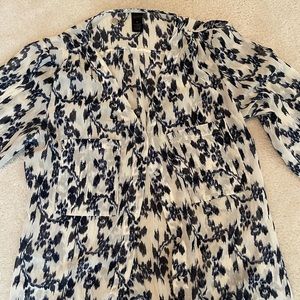 Women’s Blue Patterned Blouse
